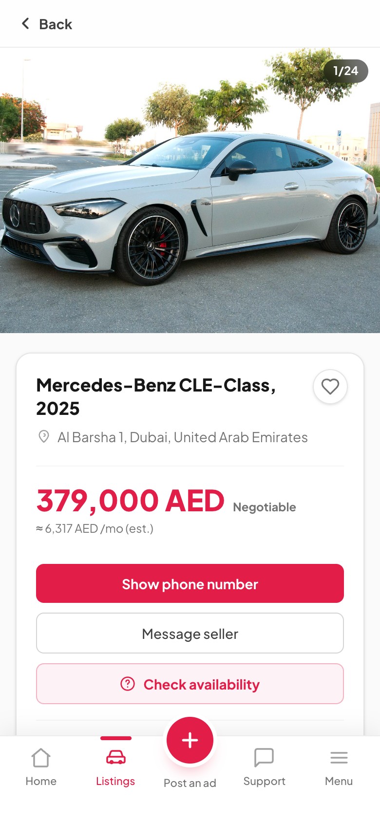 Car details